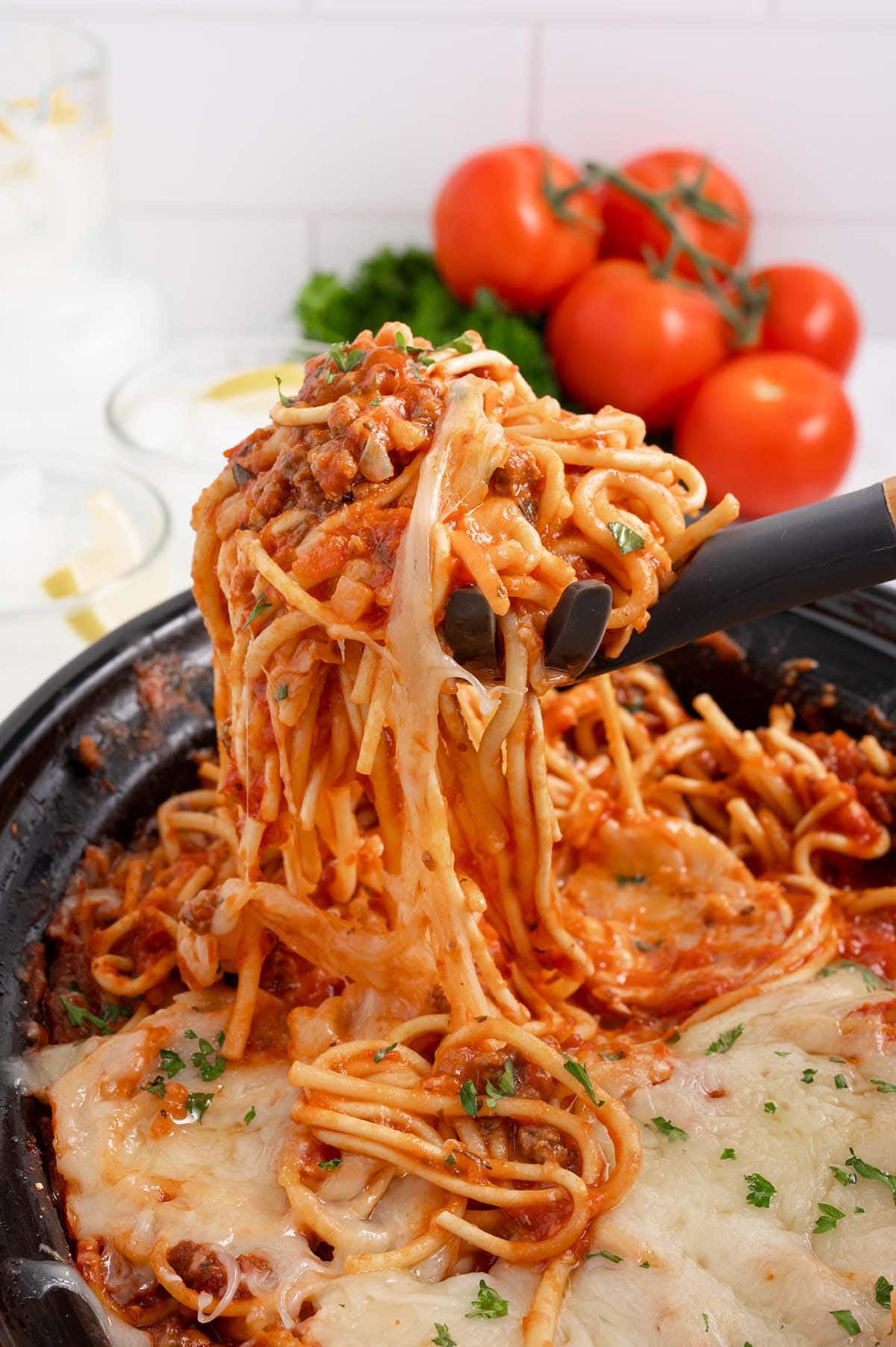 crockpot spaghetti