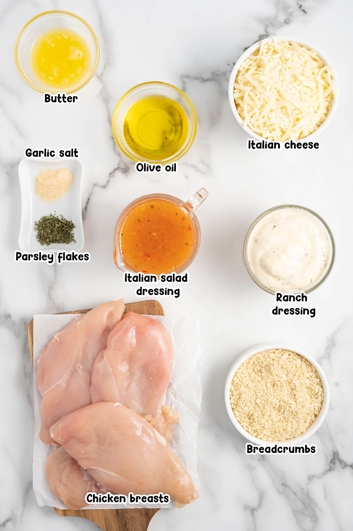 Longhorn Parmesan Crusted Chicken ingredients
