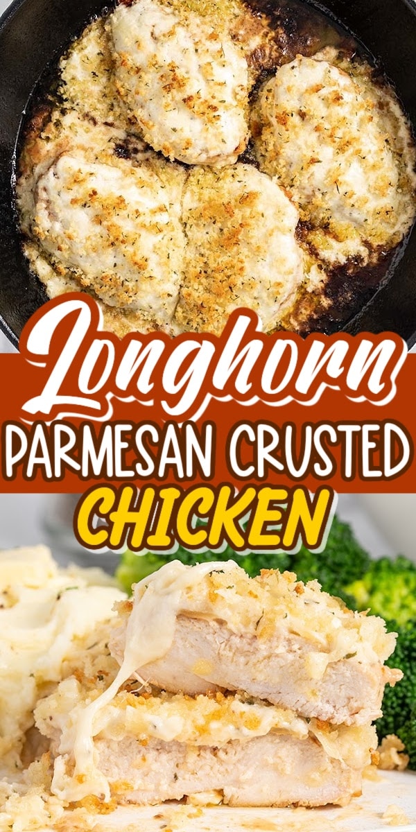 Longhorn Parmesan Crusted Chicken pinterest