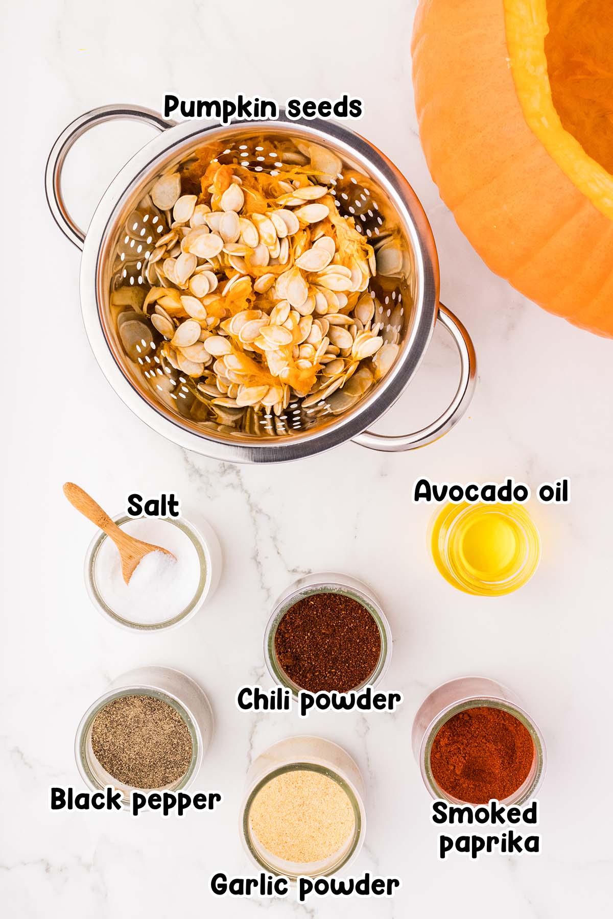 air fryer pumpkin seeds ingredients. 