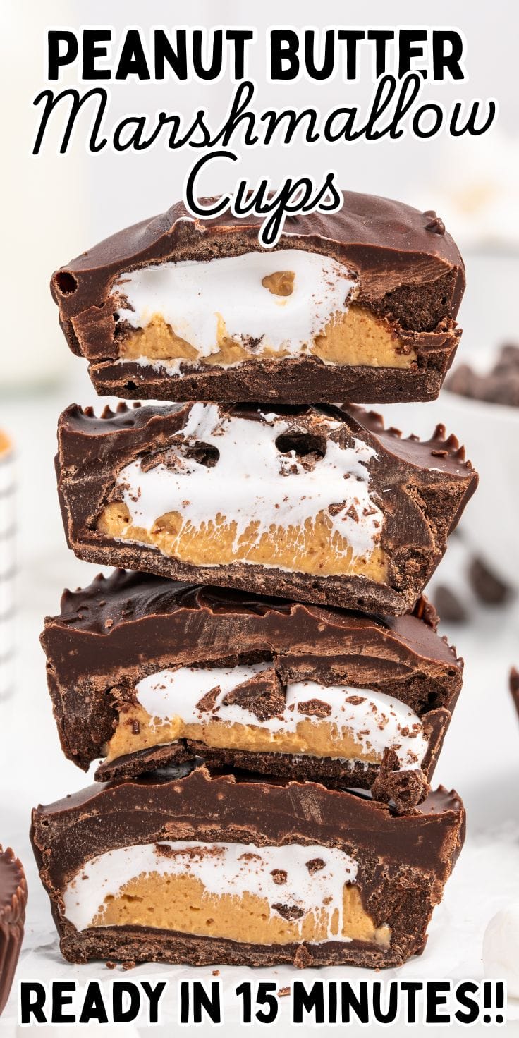 Peanut Butter Marshmallow Cups Pin 1.