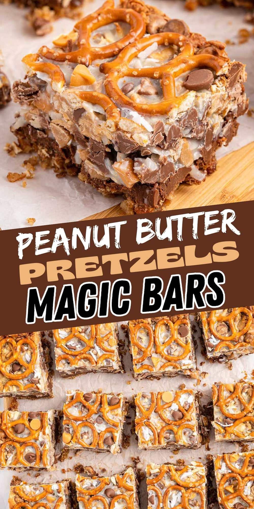 Peanut Butter Pretzel Magic Bars pinterest