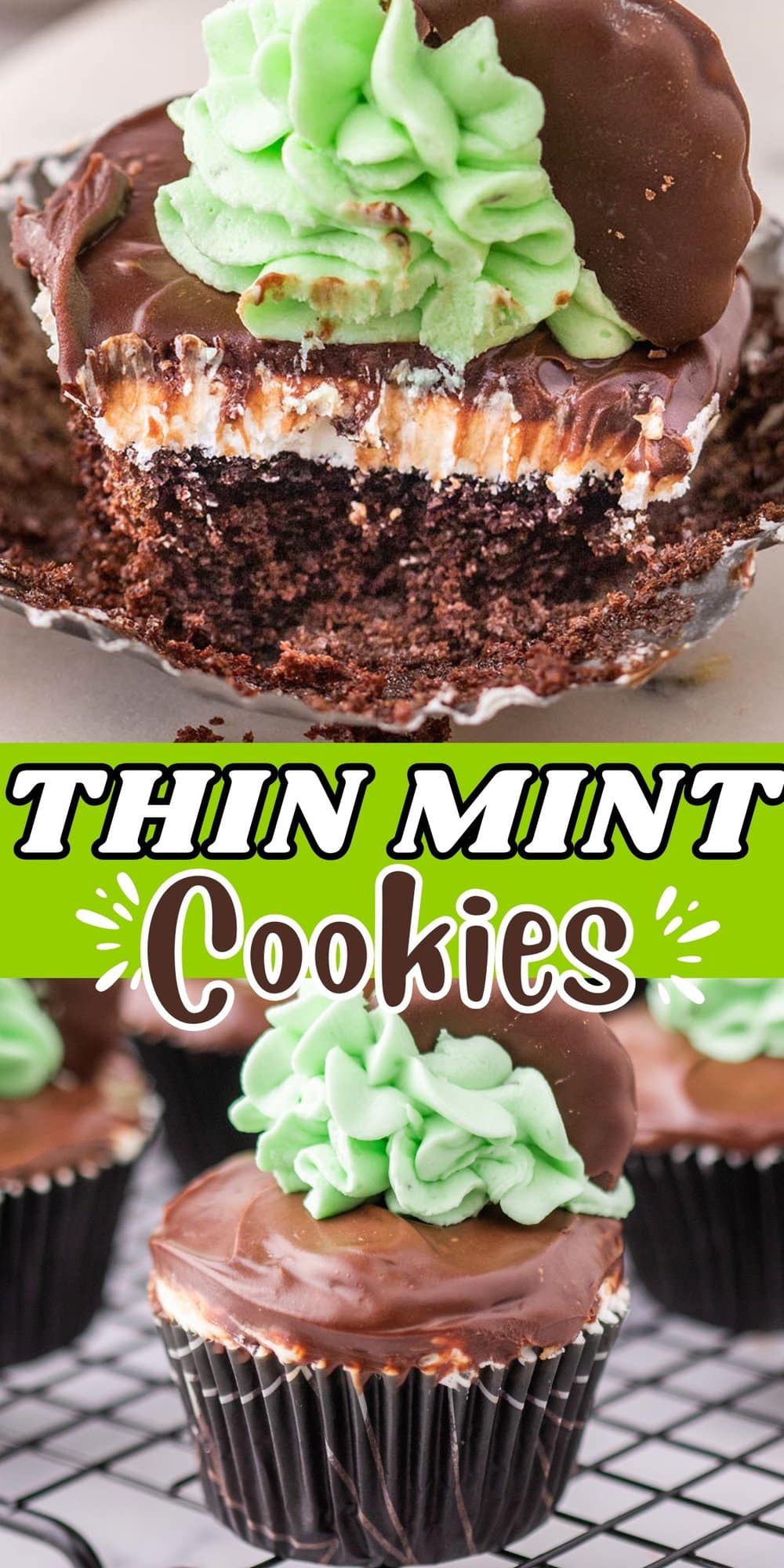 Thin Mint Cupcakes pinterest