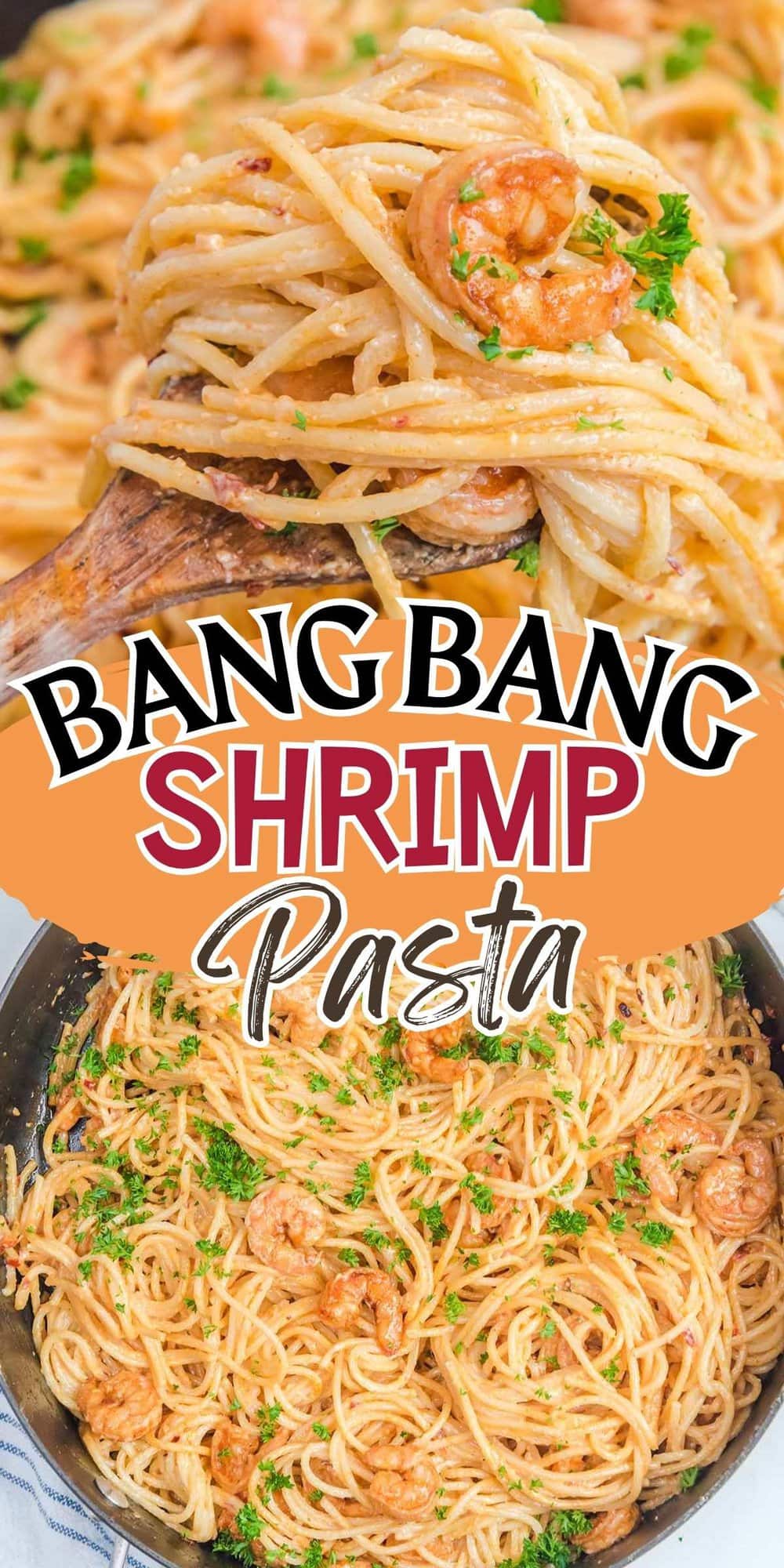 Bang Bang Shrimp Pasta pinterest image