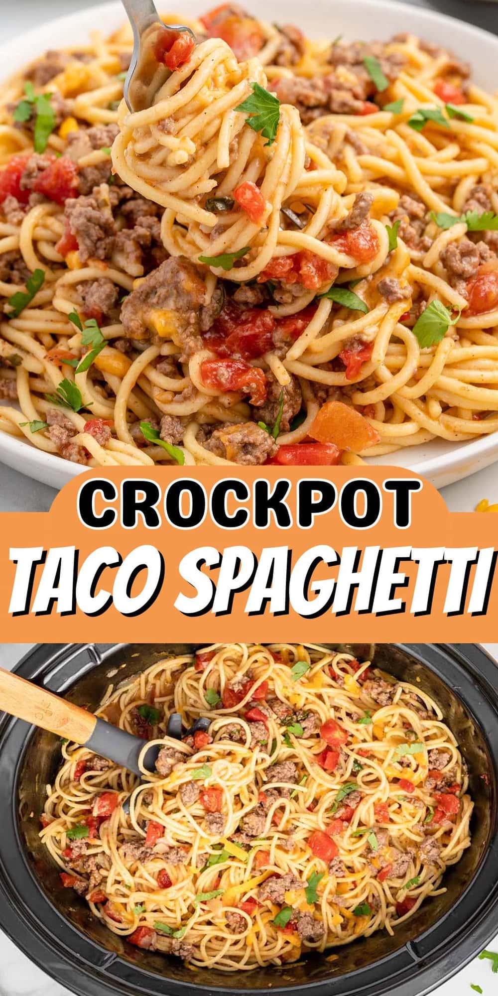 Crockpot Taco Spaghetti pinterest