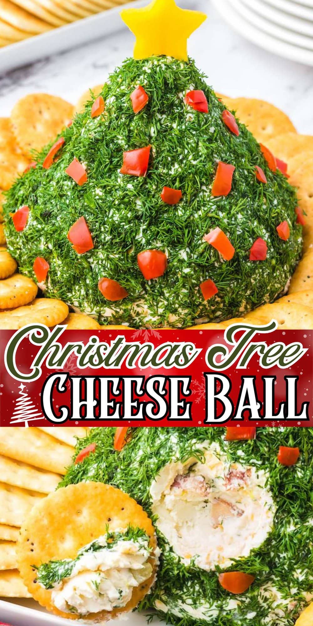 Christmas Tree Cheese Ball pinterest