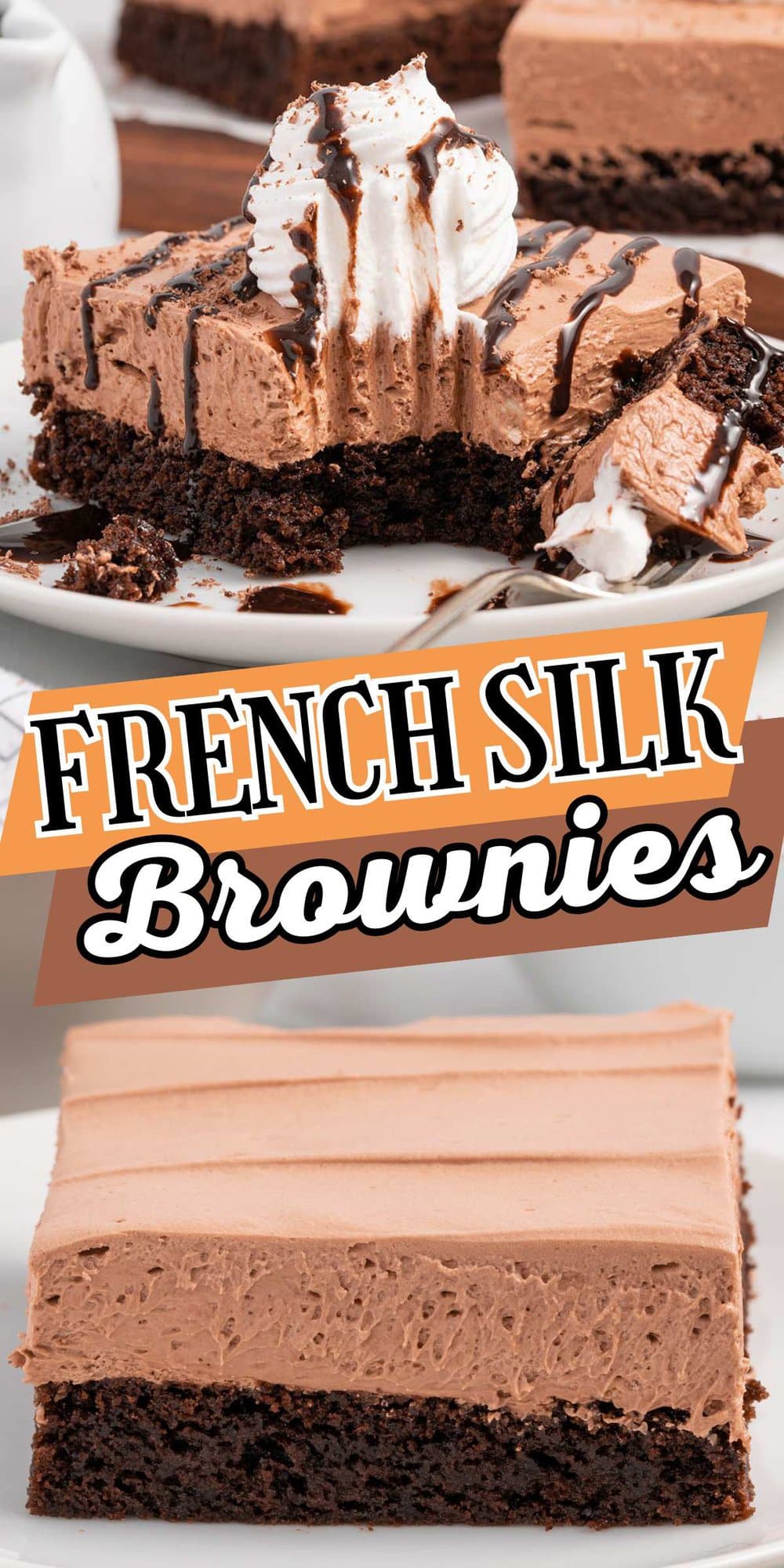 French Silk Brownies pinterest