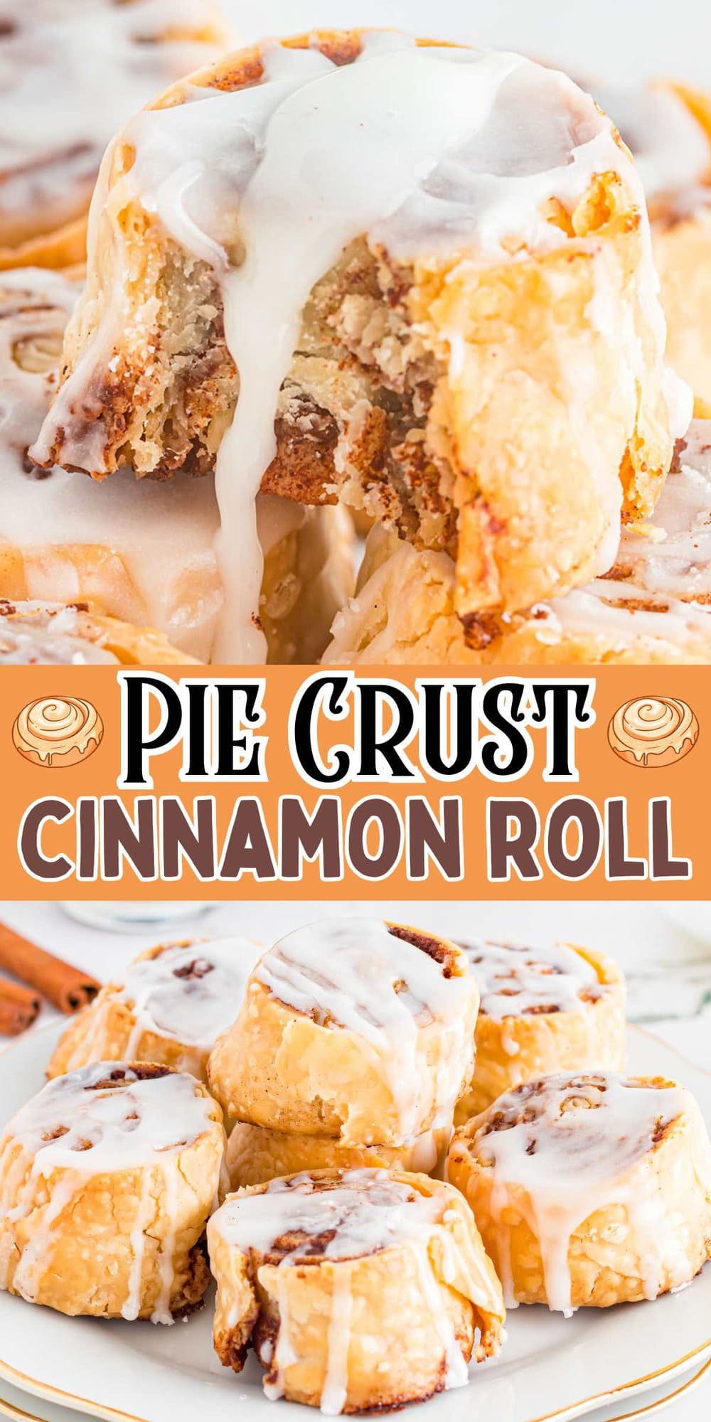 Pie Crust Cinnamon Rolls pinterest