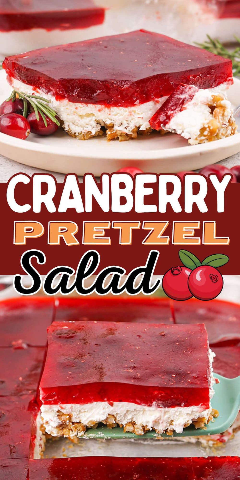 Cranberry Pretzel Salad pinterest