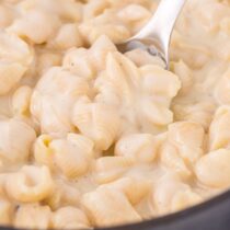 White Cheddar Mac and Cheese in a large bowl.