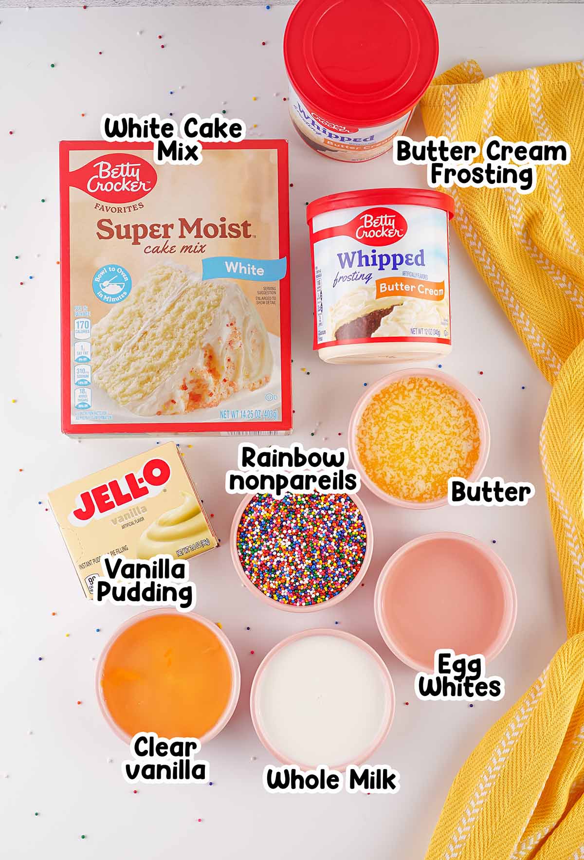 dot cakes ingredients.