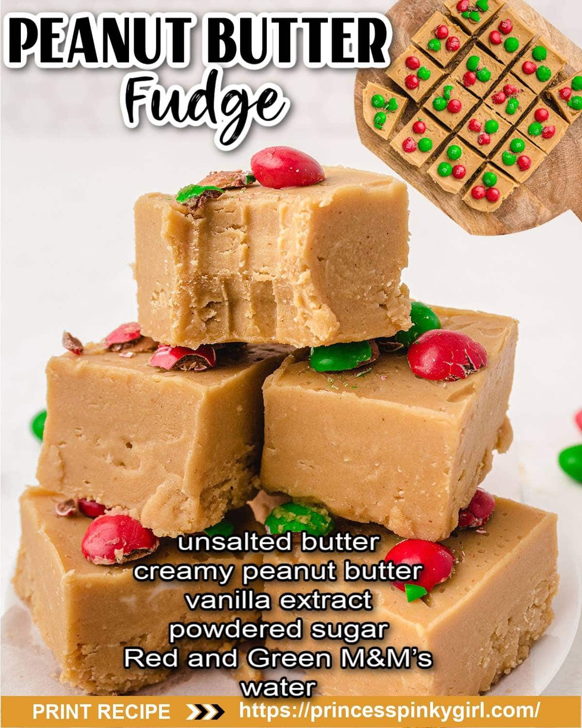 peanut butter fudge pin.