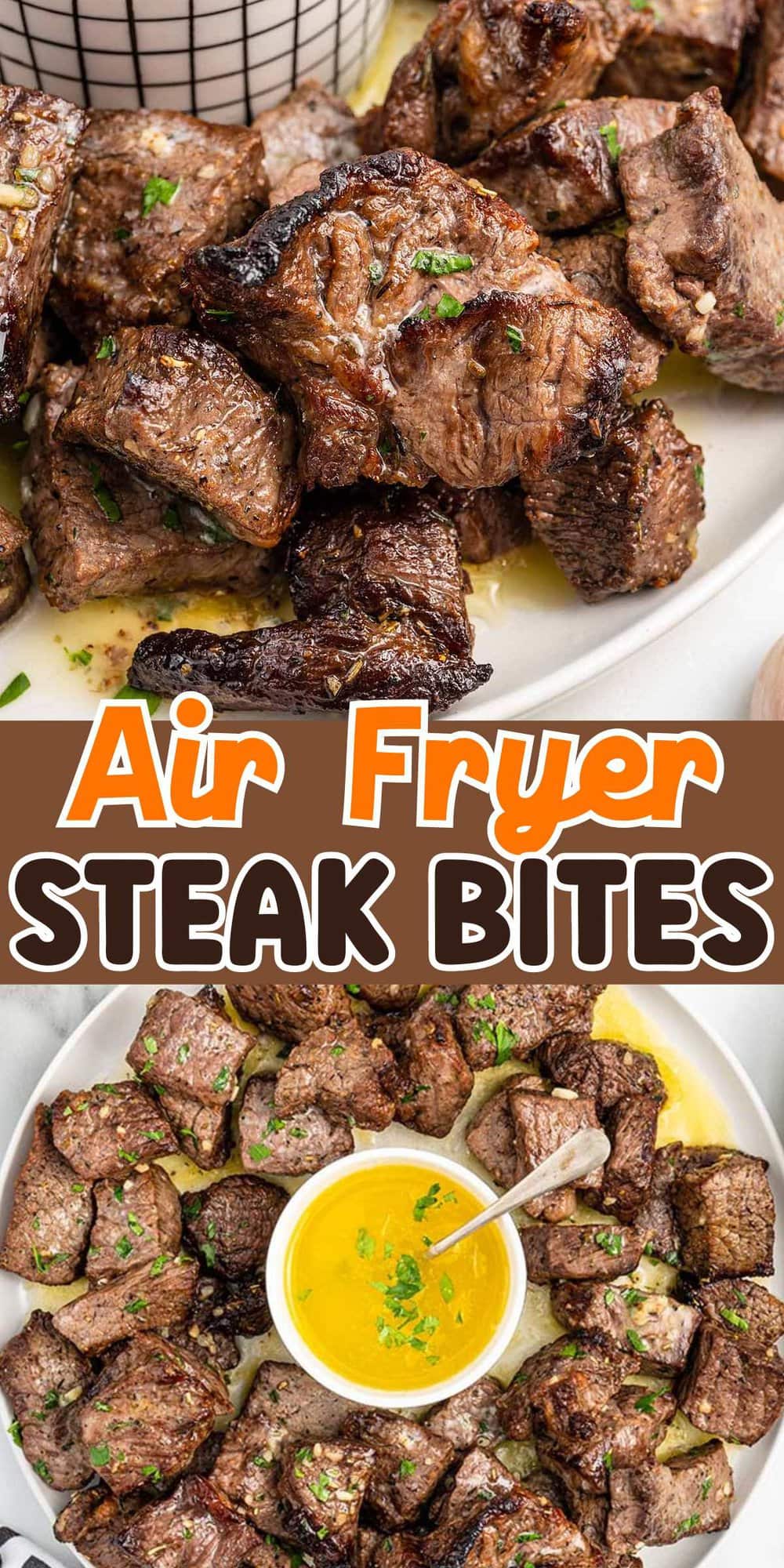 Air Fryer Steak Bites pinterest