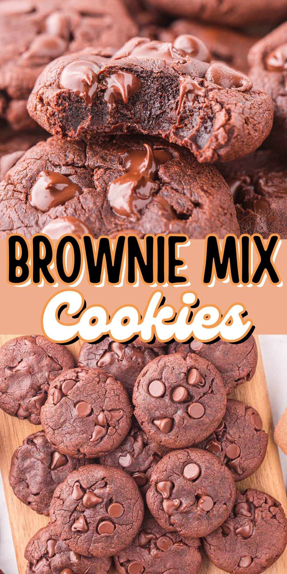 Brownie Mix Cookies pinterest