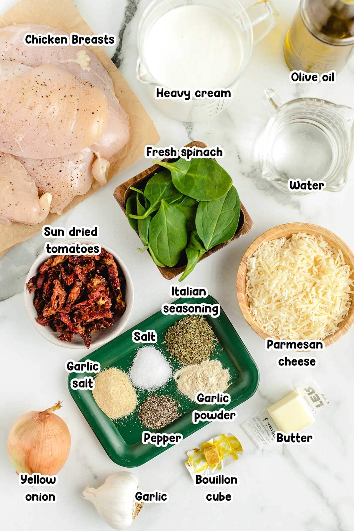 tuscan chicken ingredients.