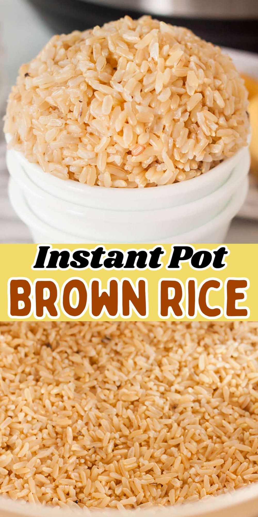 Instant Pot Brown Rice pinterest