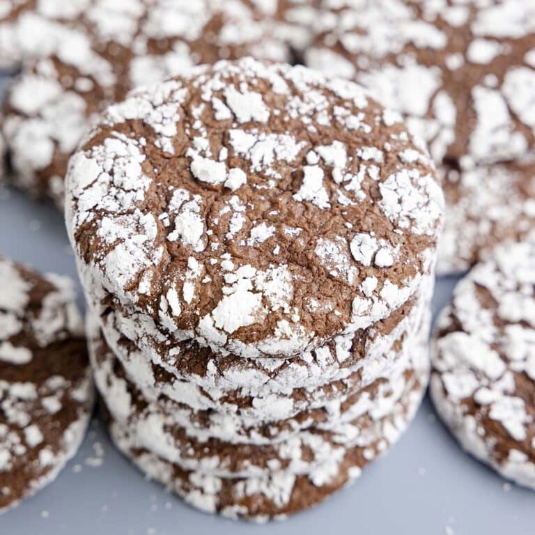 a couple of Brownie Cool Whip Cookies on the table.