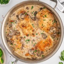 Easy Chicken Marsala in a large skillet.