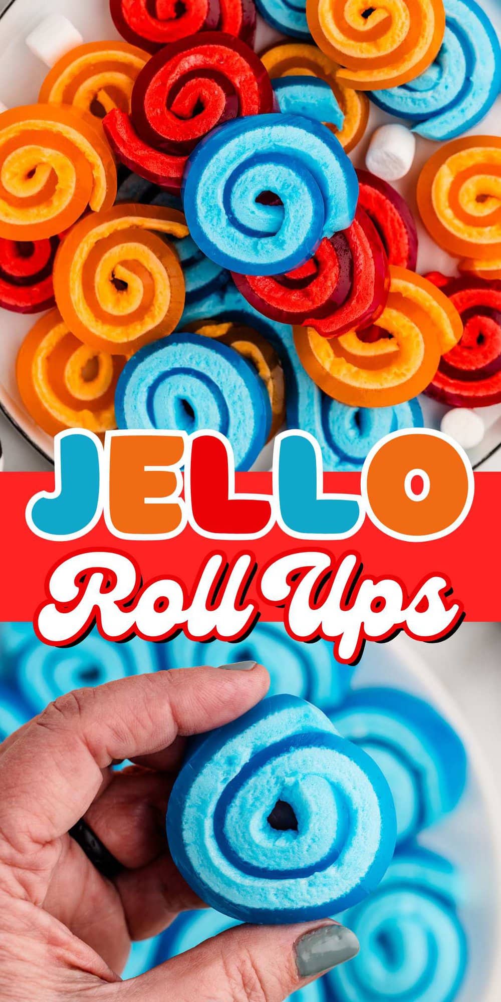Jello Roll Ups pinterest image
