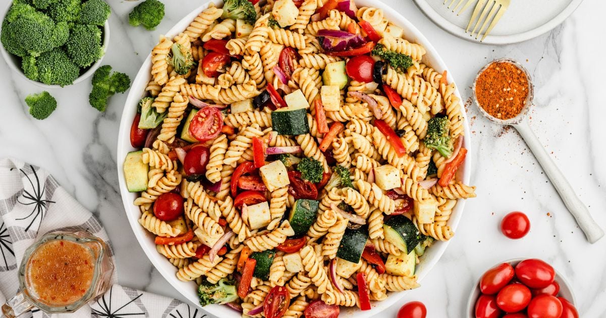 Salad Supreme Pasta Salad - Princess Pinky Girl