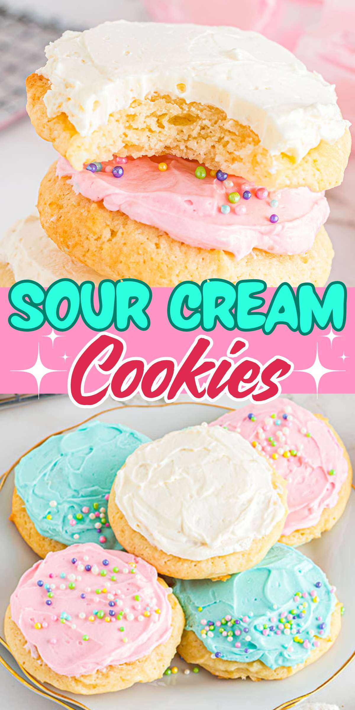 Sour Cream Cookies pinterest
