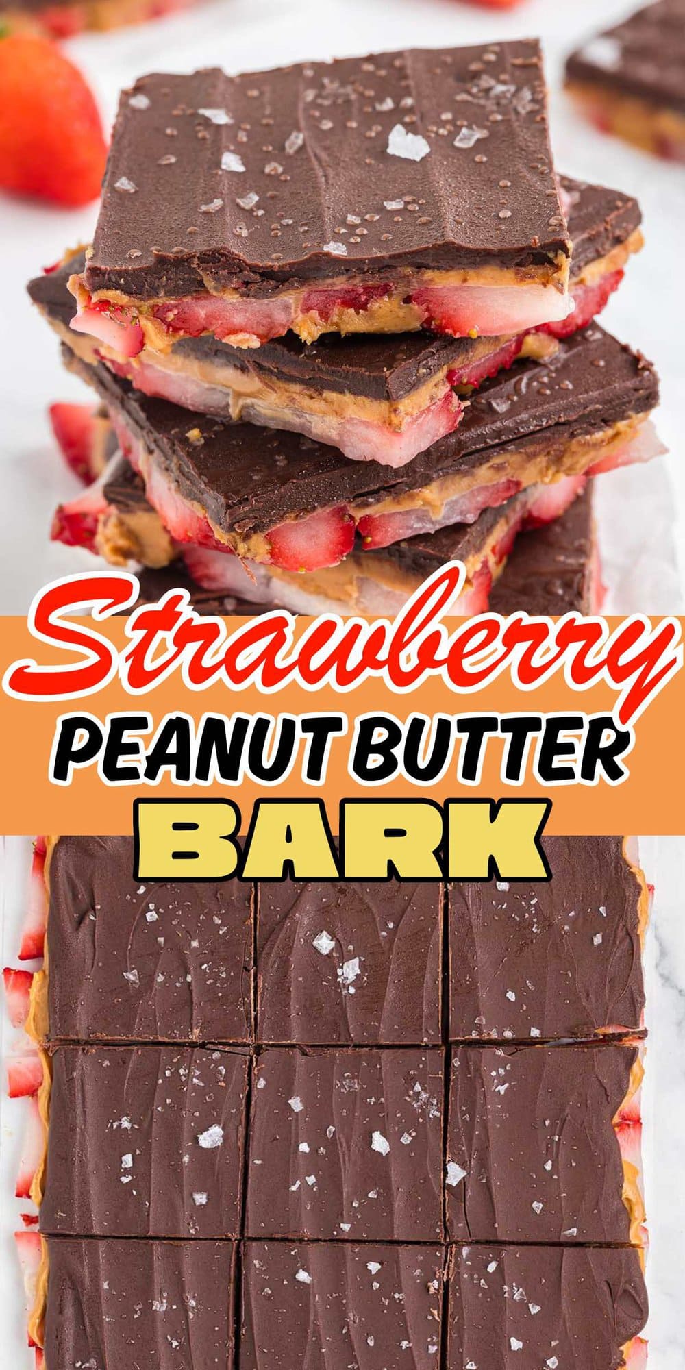 Strawberry Peanut Butter Bark pinterest