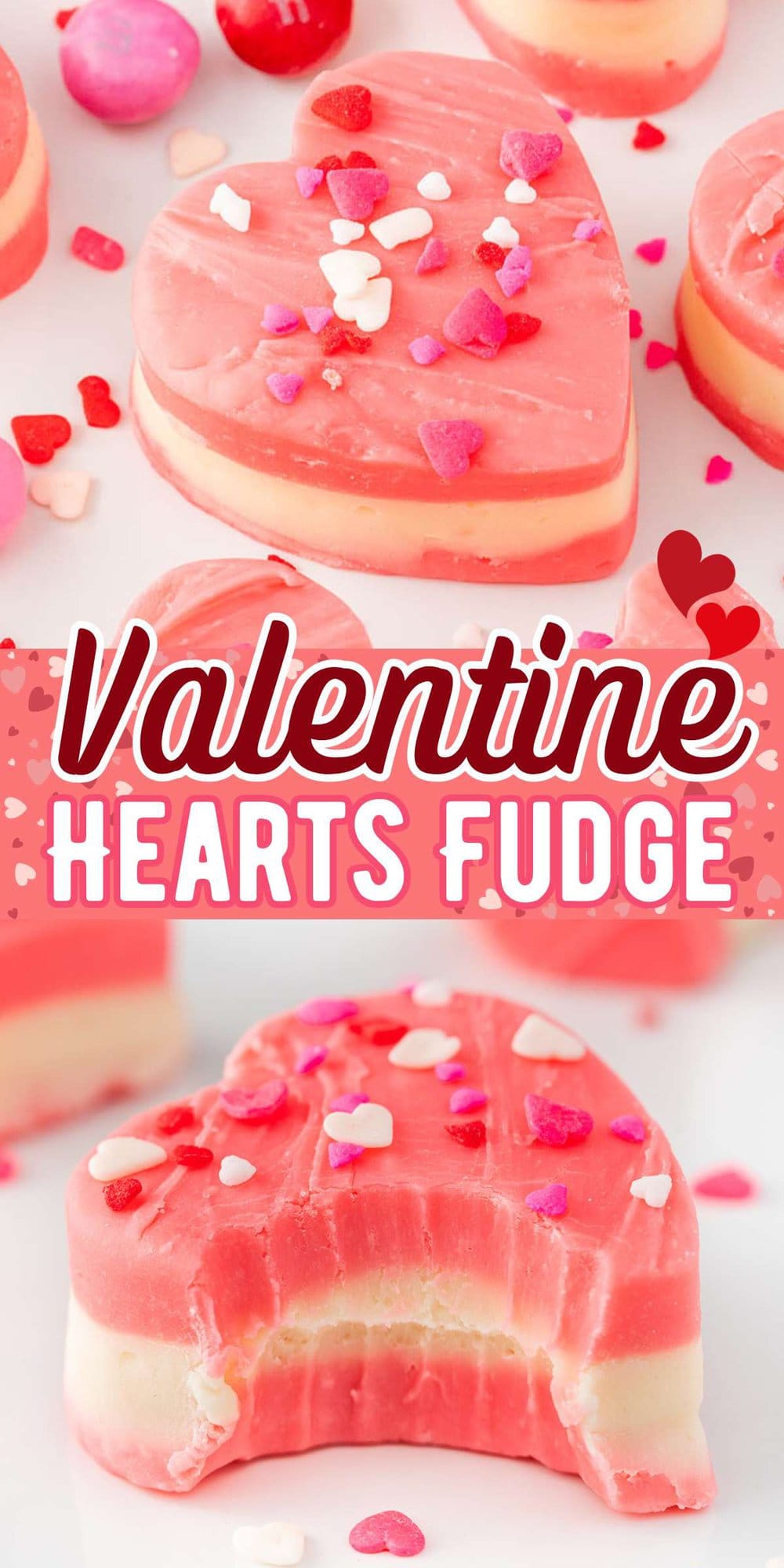 Valentine Hearts Fudge pinterest