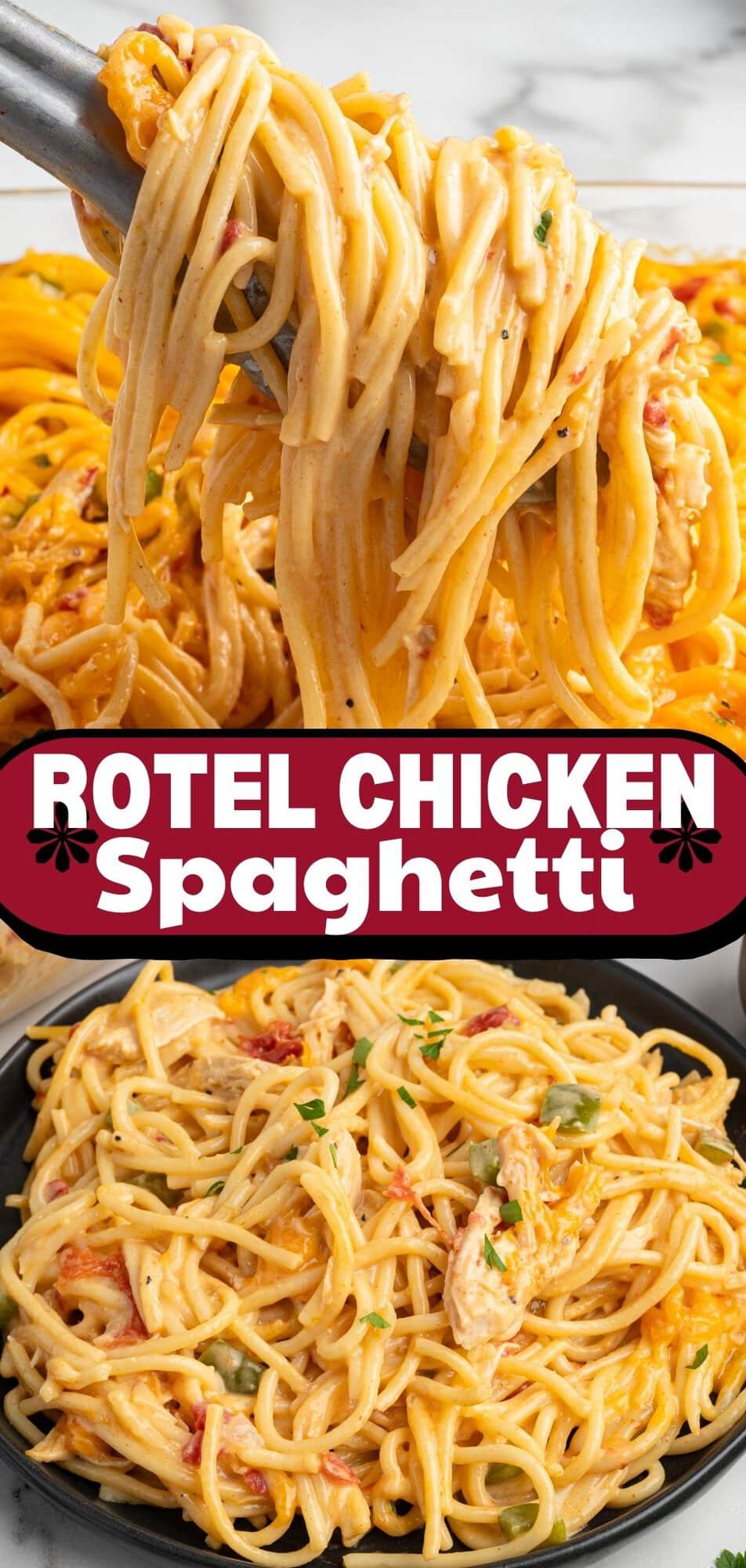 a creamy cheesy pasta forkful lifted from a bowl, with a full bowl of the dish below.