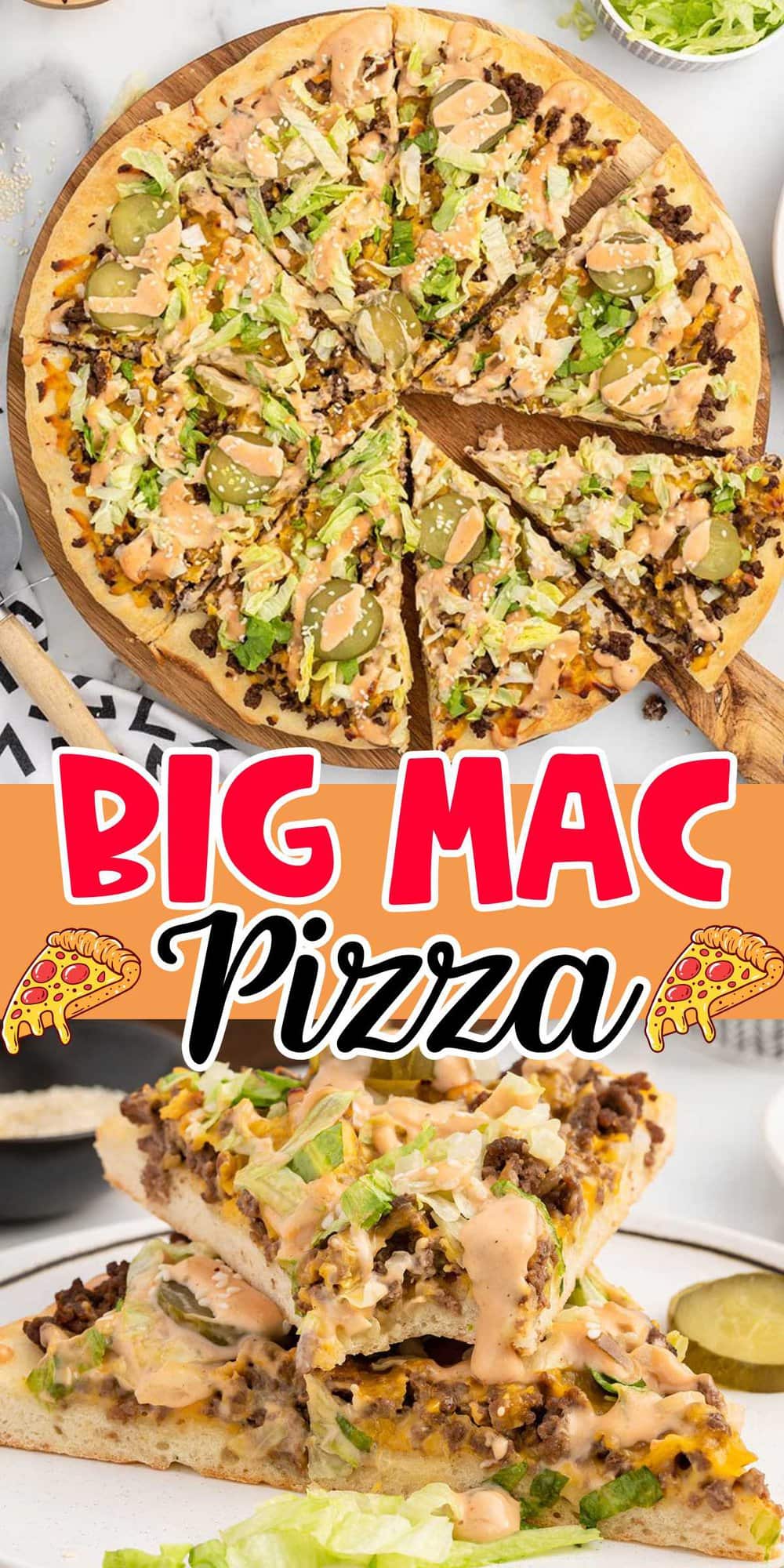 Big Mac Pizza pinterest