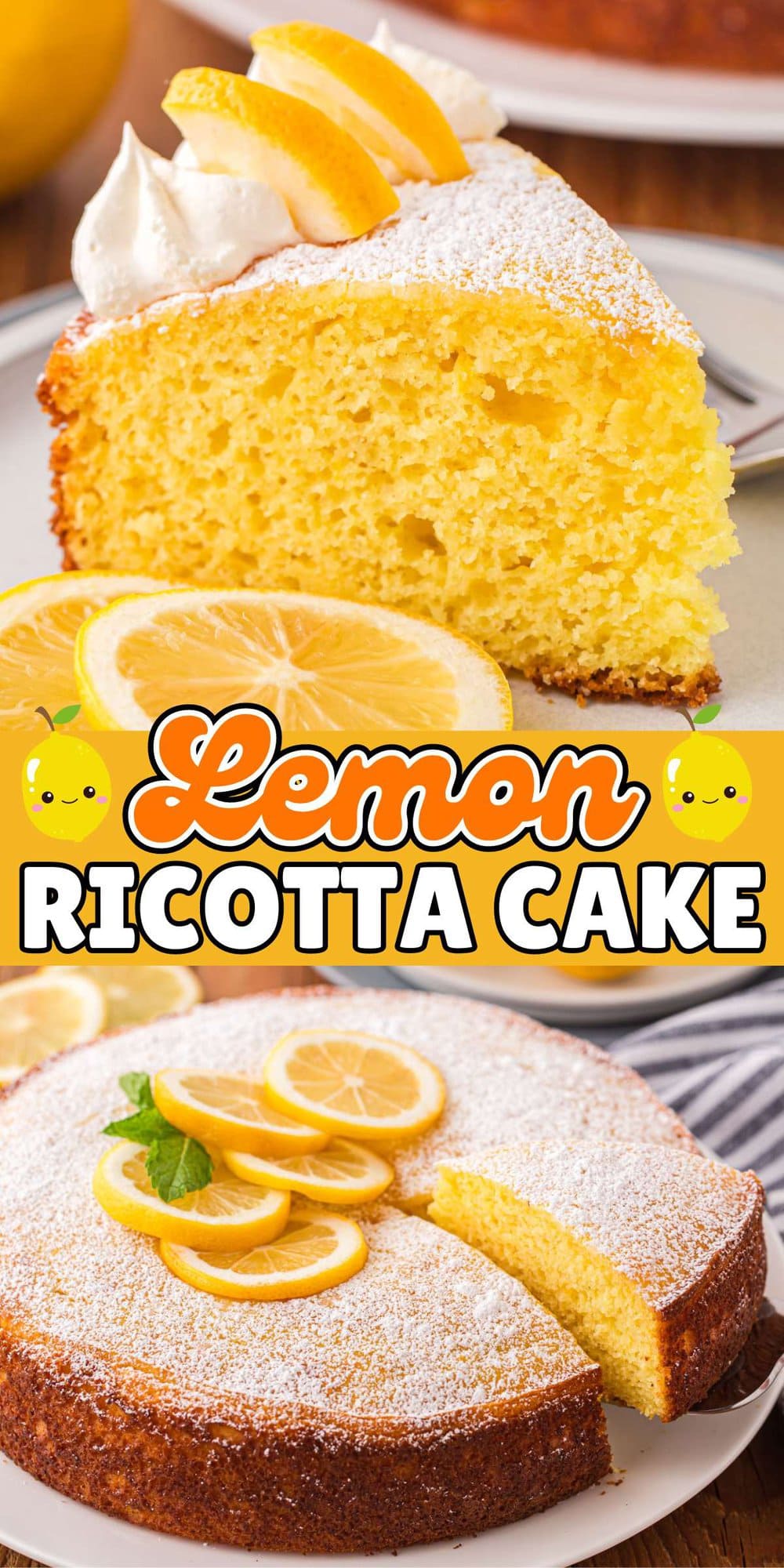 Lemon Ricotta Cake pinterest