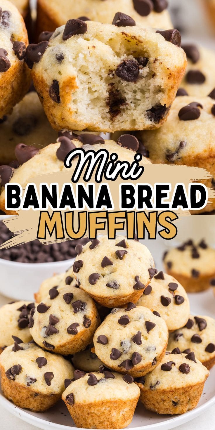 Mini Banana Bread Muffins Pin