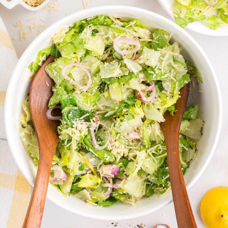 Lemon Parmesan Salad - Princess Pinky Girl