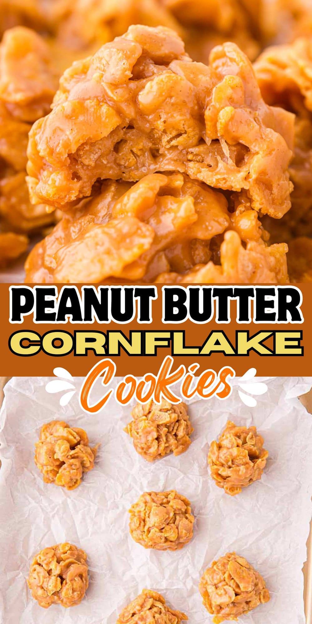 Peanut Butter Cornflake Cookies pinterest