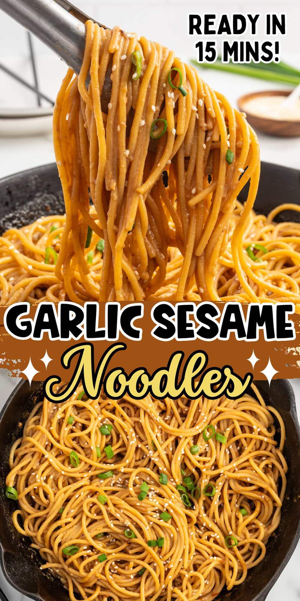 Garlic Sesame Noodles pinterest