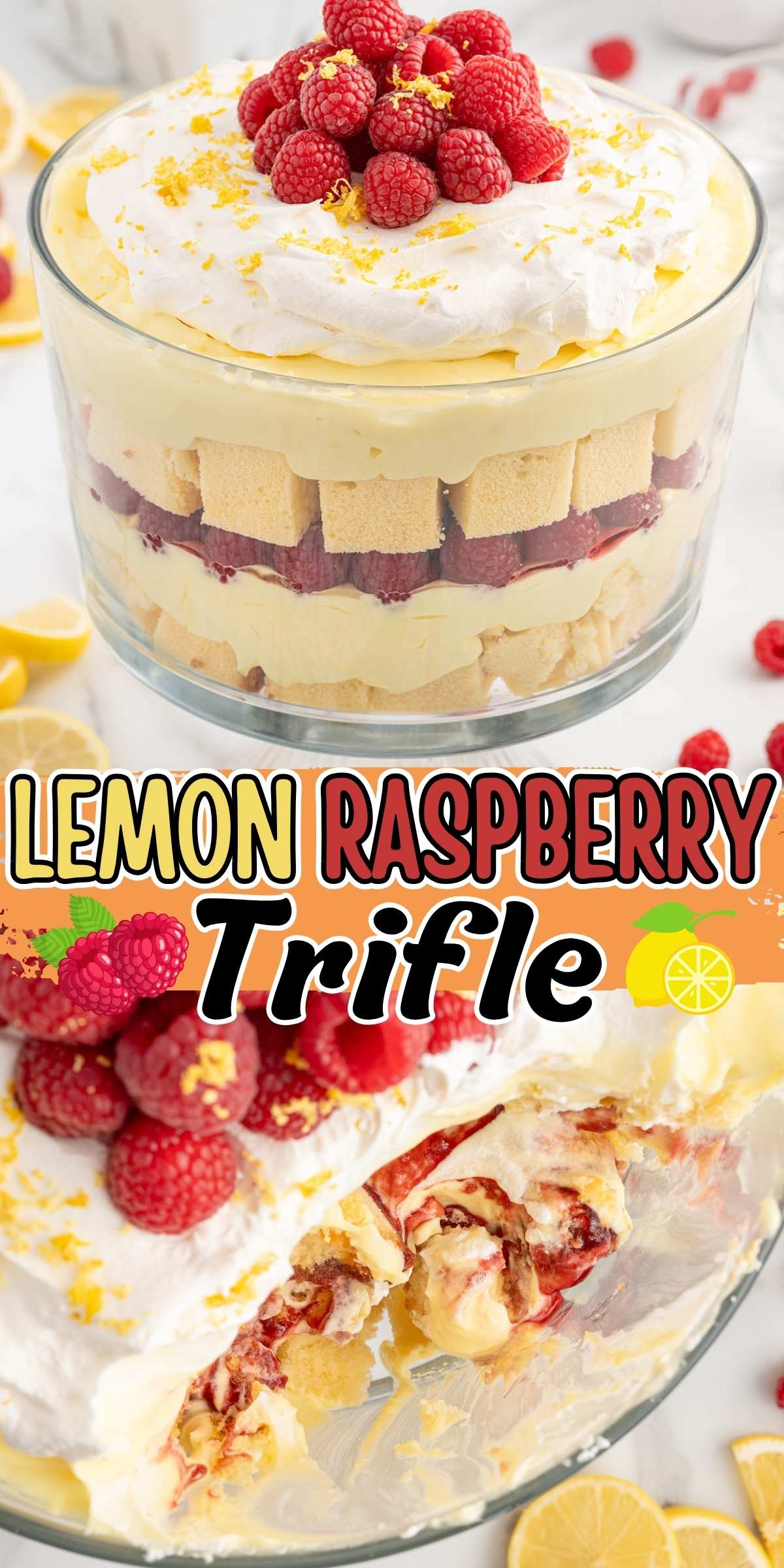 Lemon Raspberry Trifle pinterest