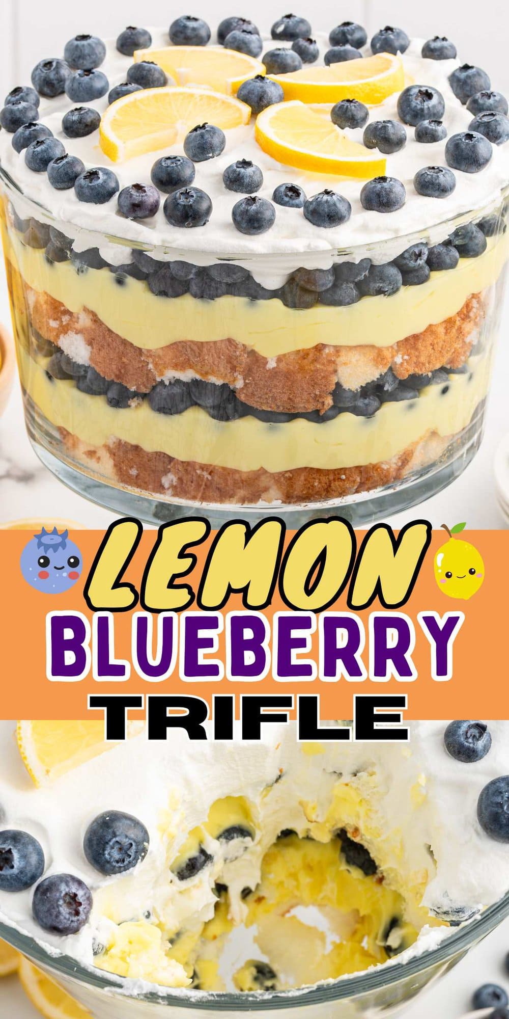 Lemon Blueberry Trifle pinterest