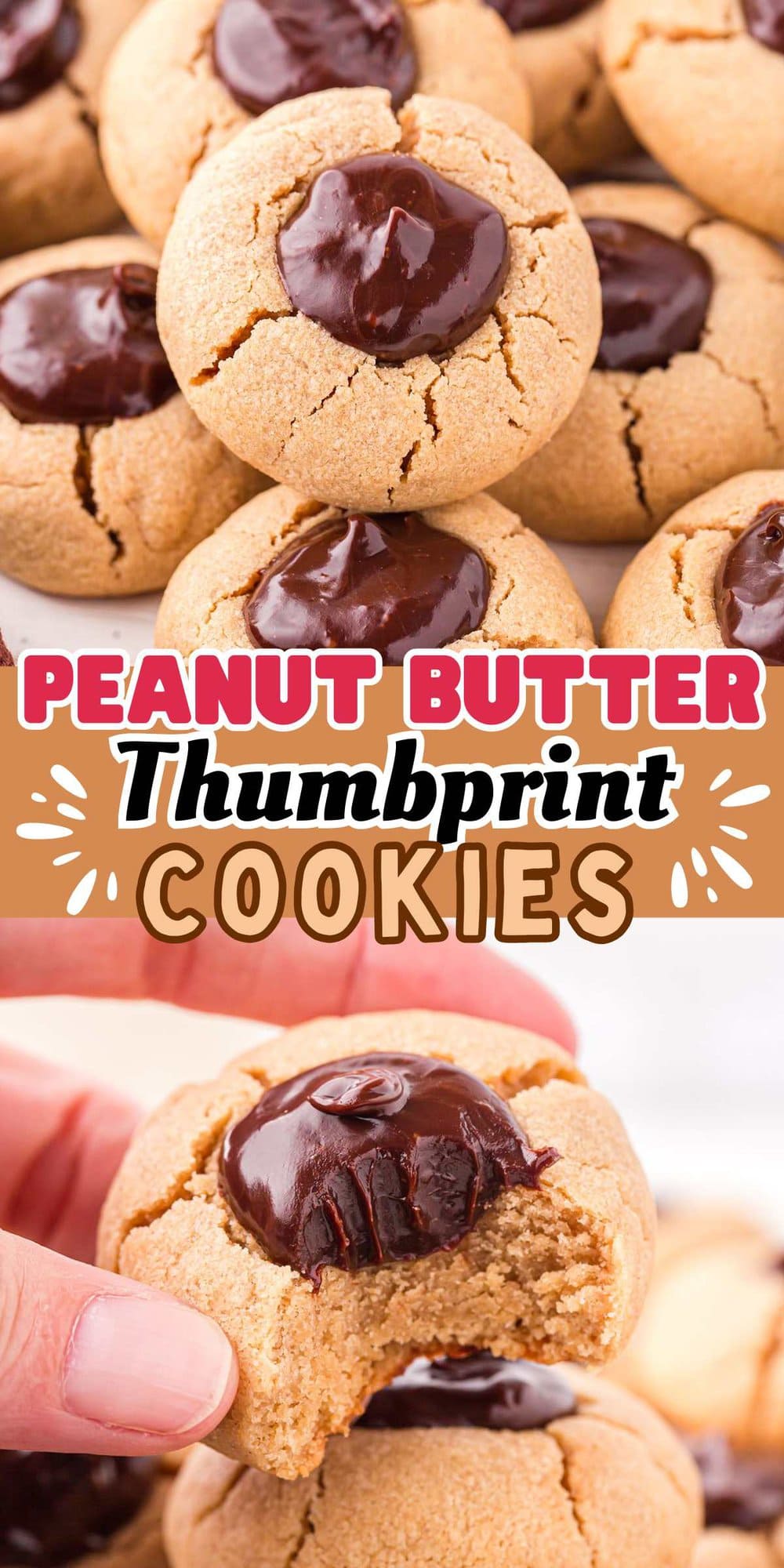 Peanut Butter Thumbprint Cookies pinterest