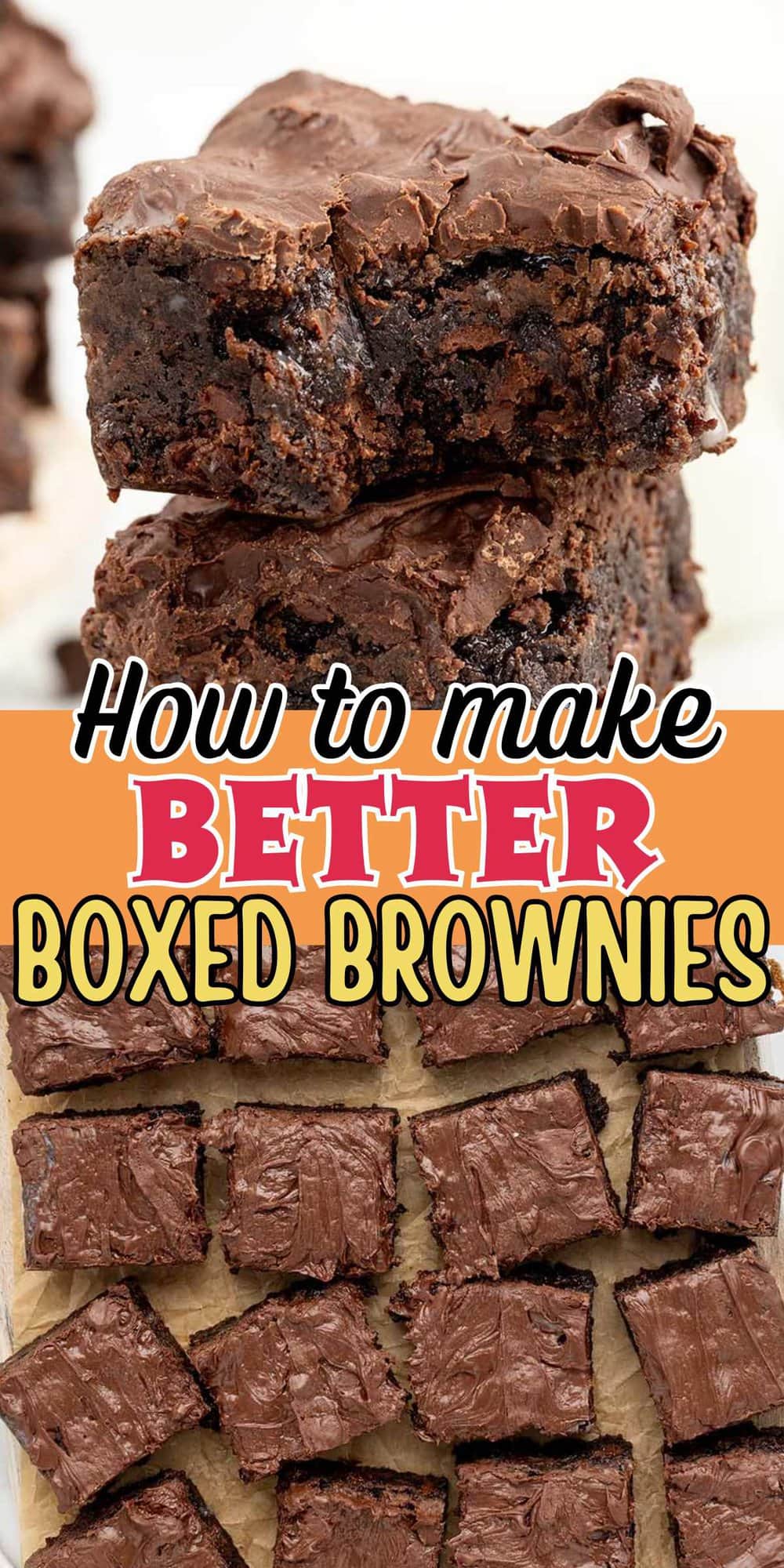 Better boxed brownies pinterest