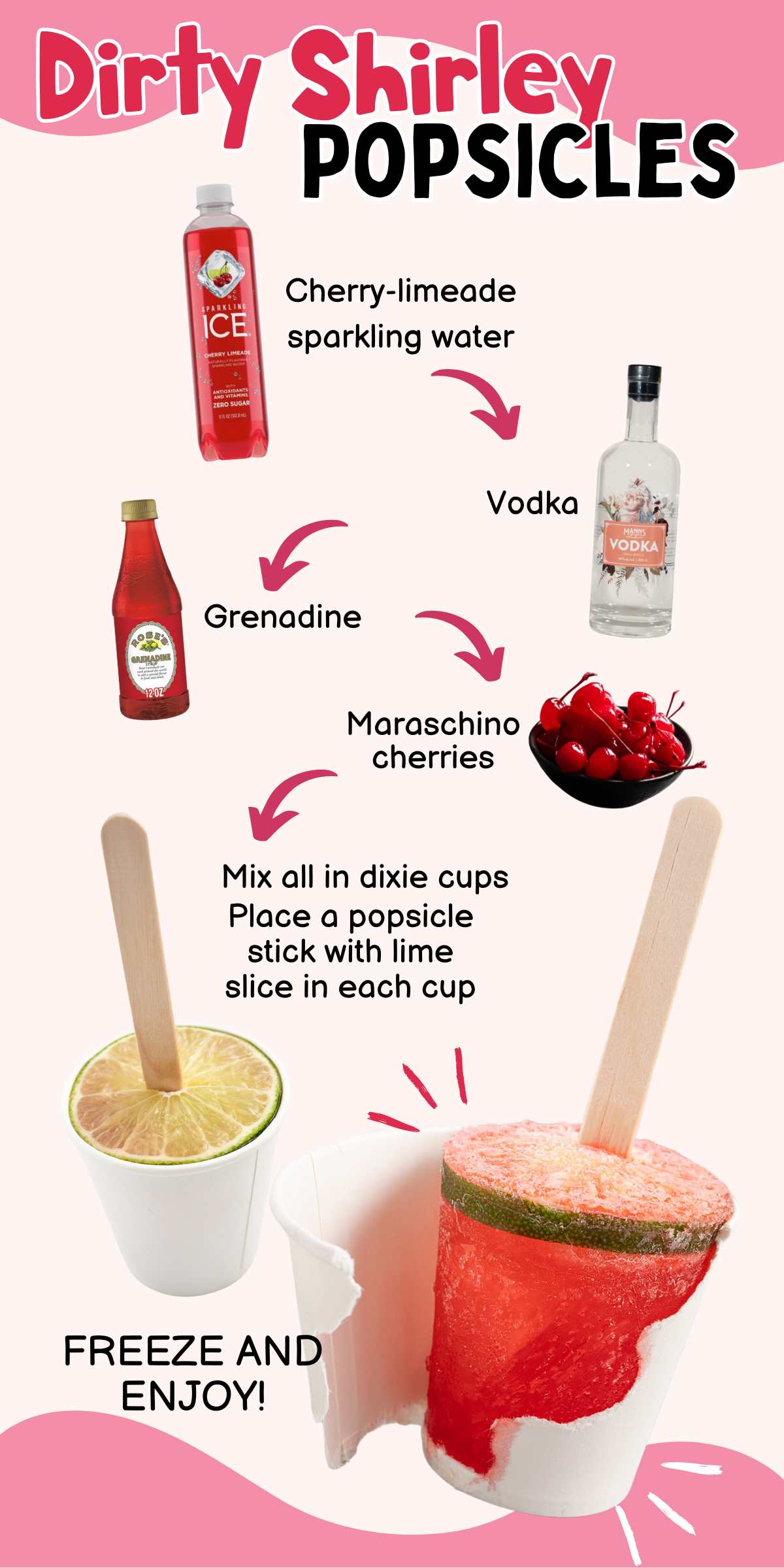 Dirty Shirley Popsicle pinterest