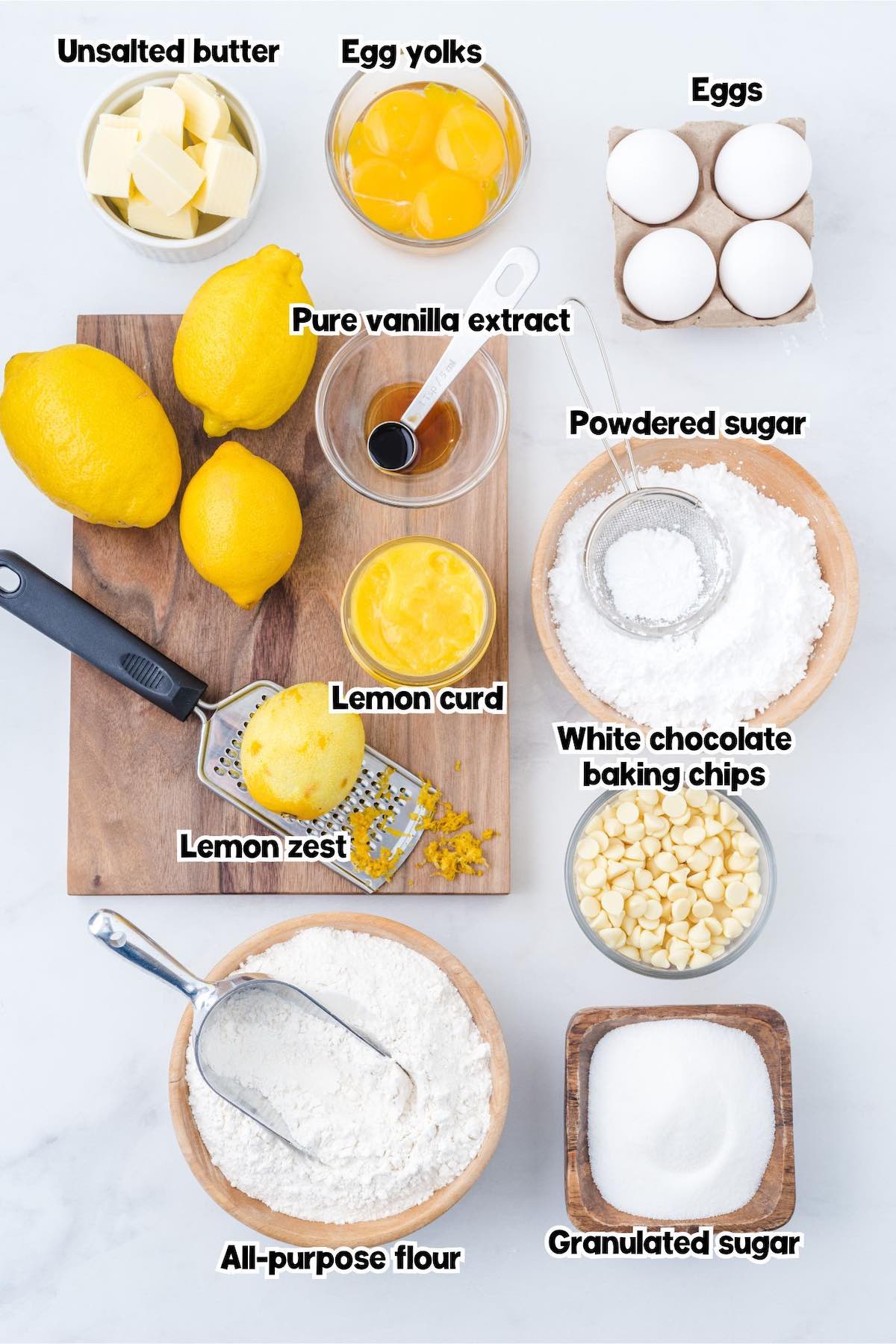 lemon lava cake ingredients.