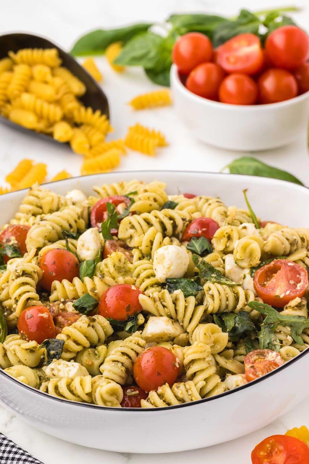 Pesto Pasta Salad - Princess Pinky Girl