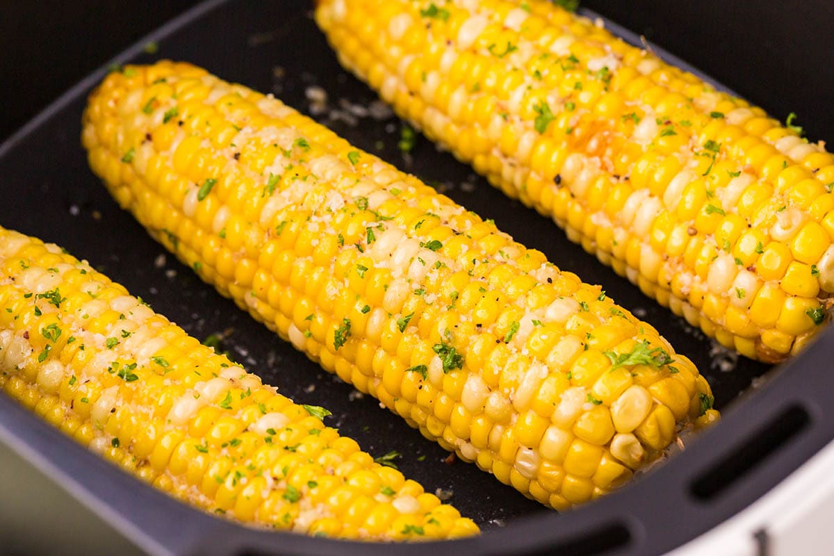 corns inside air fryer. 