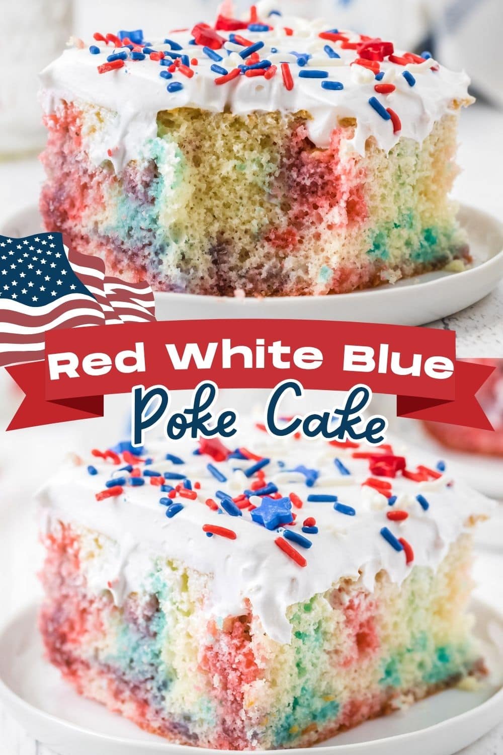 Red, White and Blue Poke Cake Pin 1.