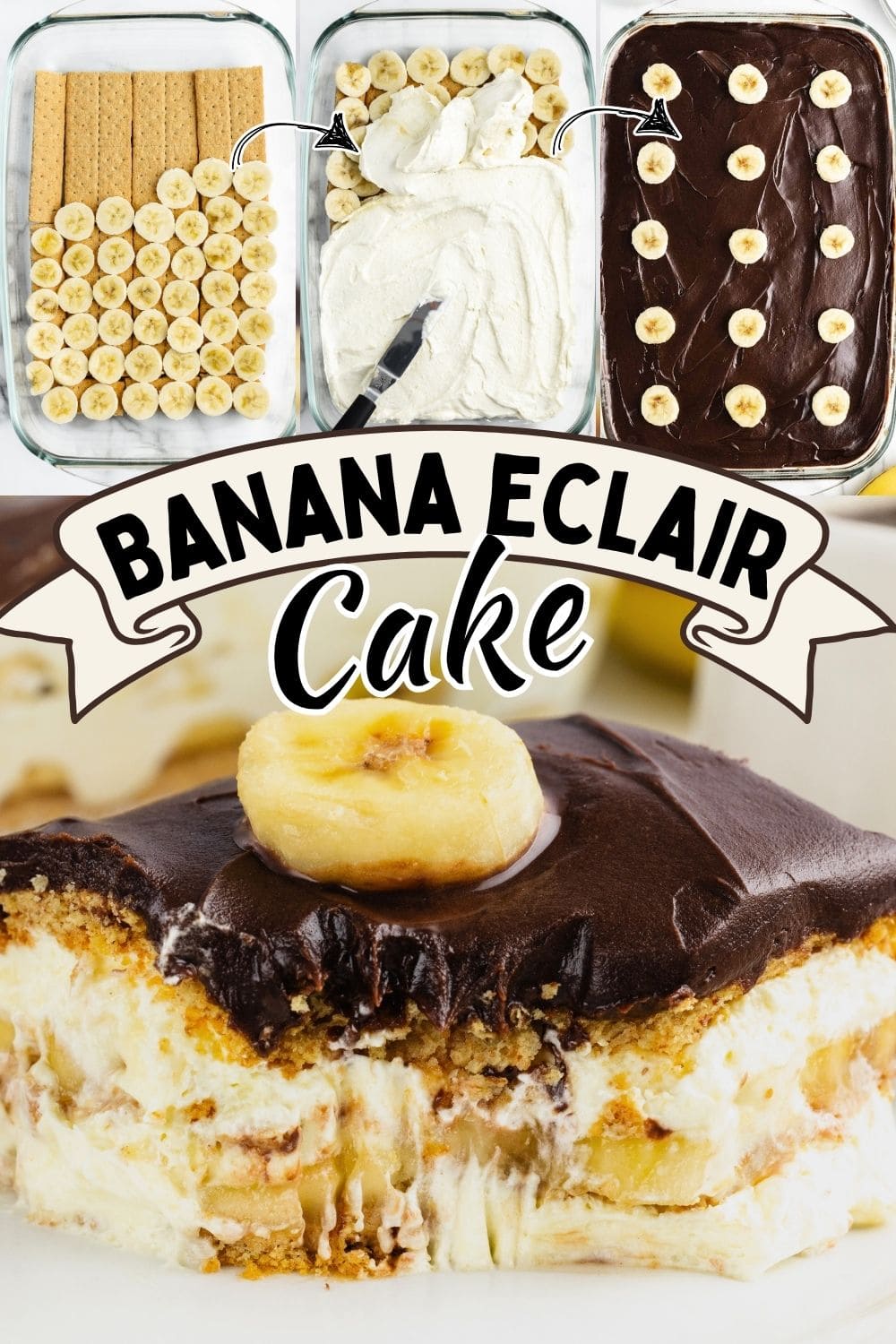 Banana Eclair Cake Pin.