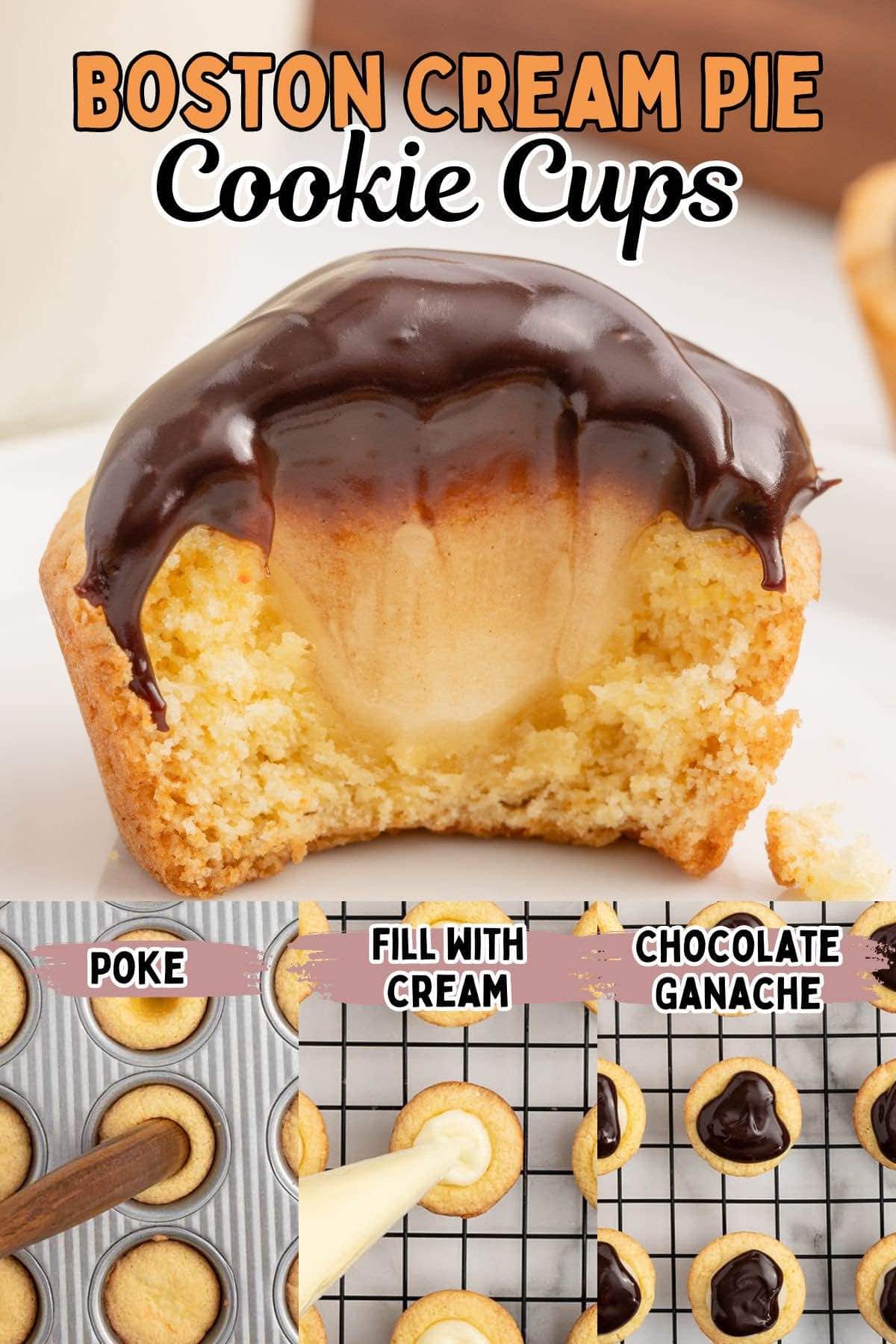 boston cream pie cookies cups pin.