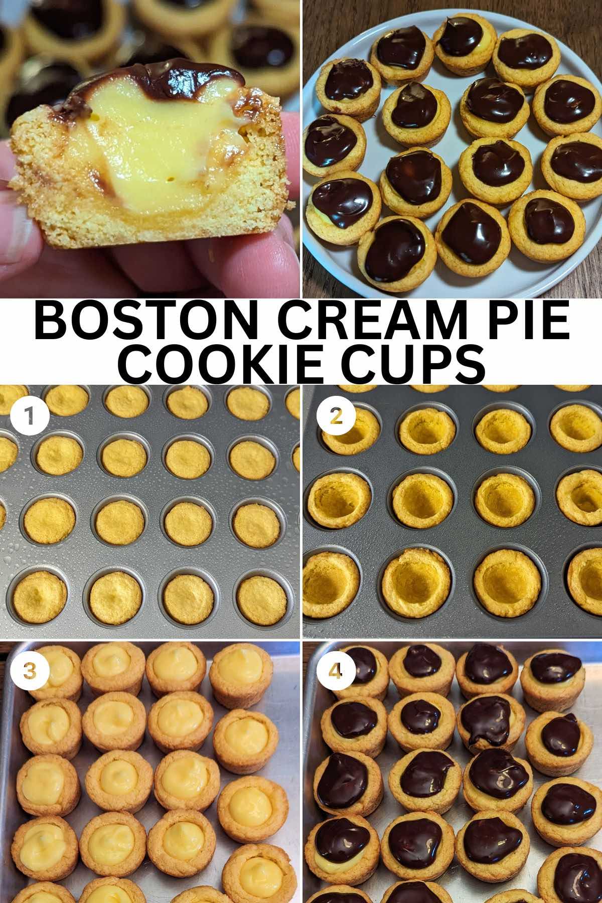 boston cream pie cookies cups pin.