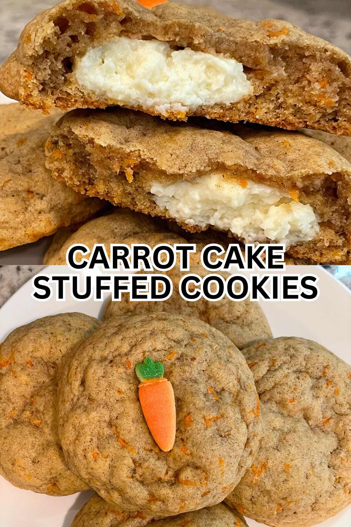 Carrot Cake Stuffed Cookies pin3.
