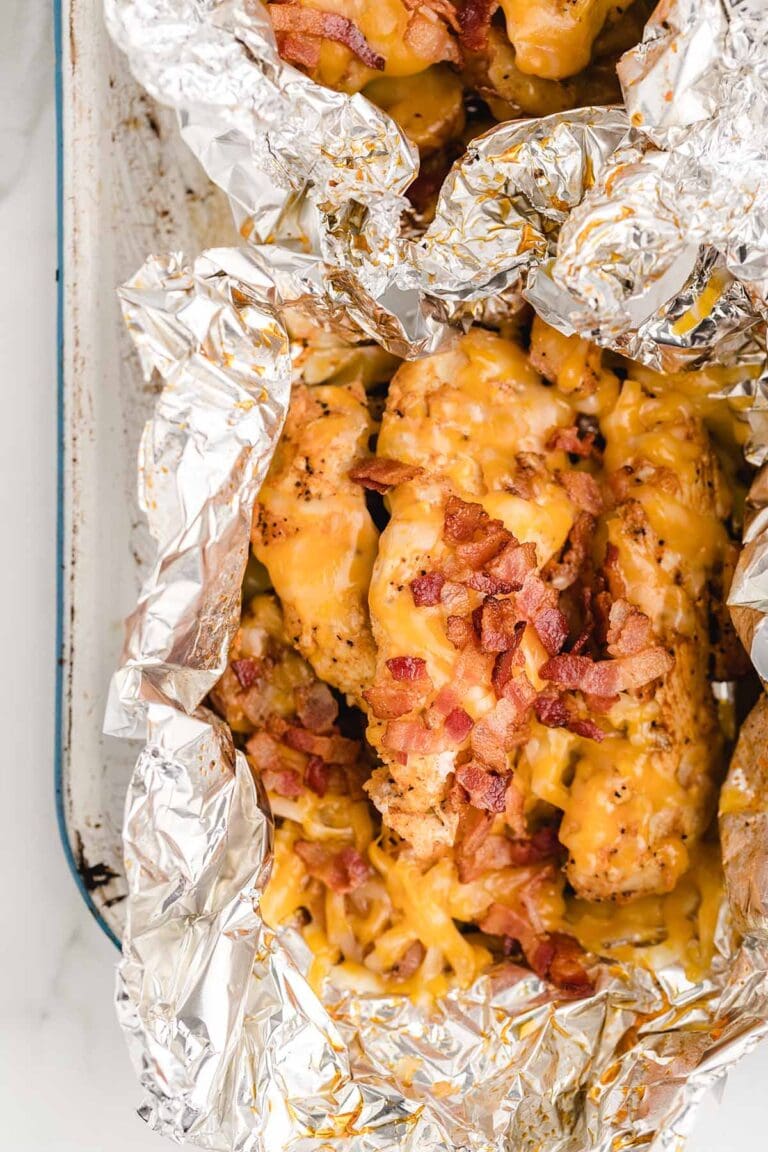 Easy Chicken Foil Packets (oven, grill or campfire!) - Princess Pinky Girl