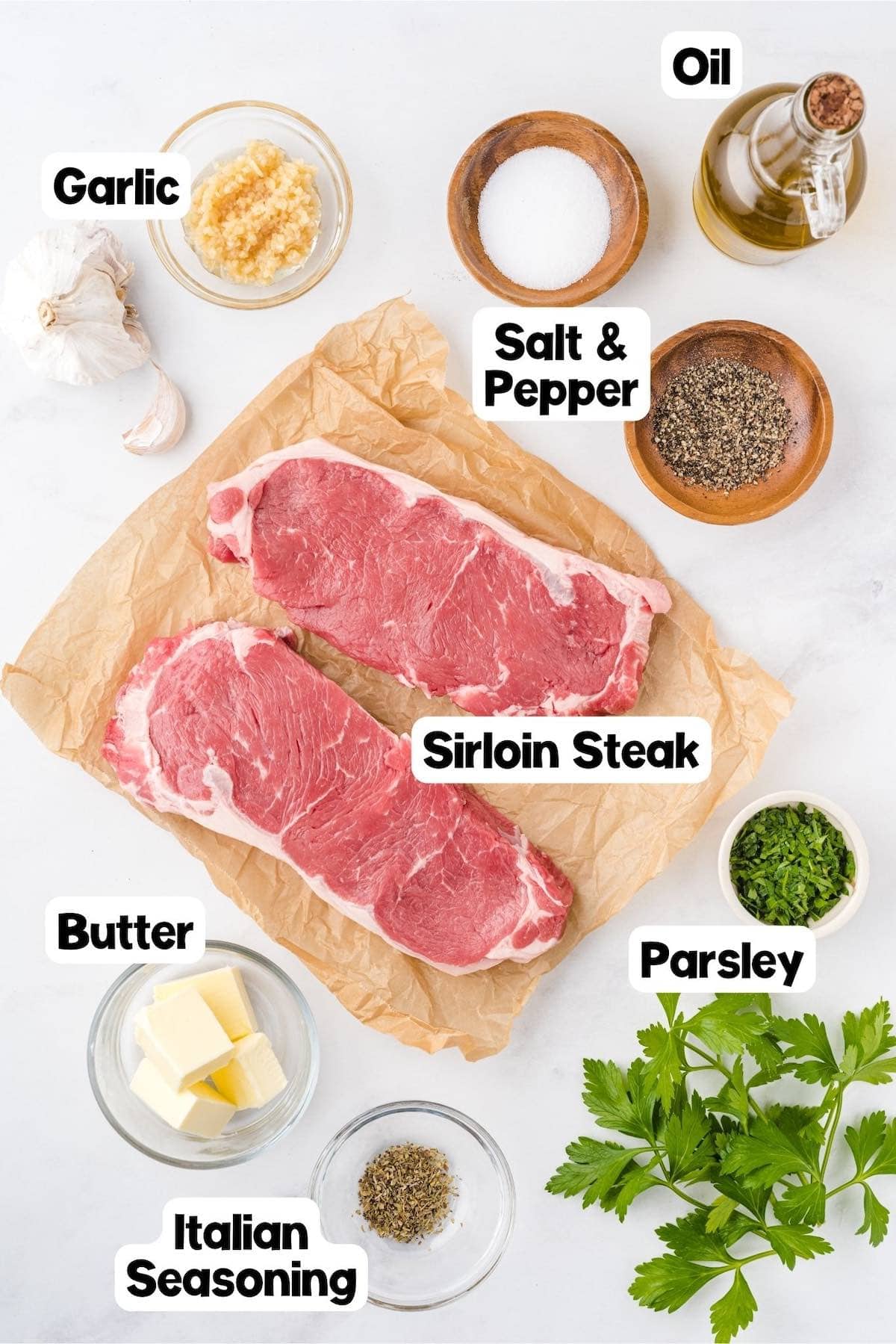 garlic steak bites ingredients. 