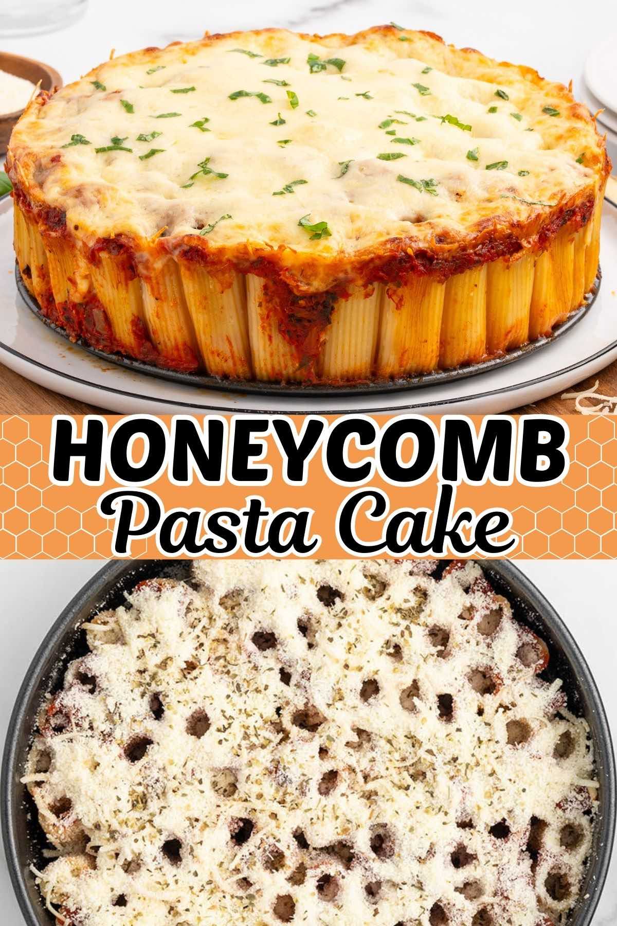 Honeycomb pasta cake pin.